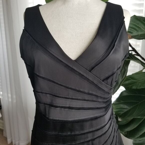 Leslie Fay layered abstract evening dress size 10 - Picture 4 of 13